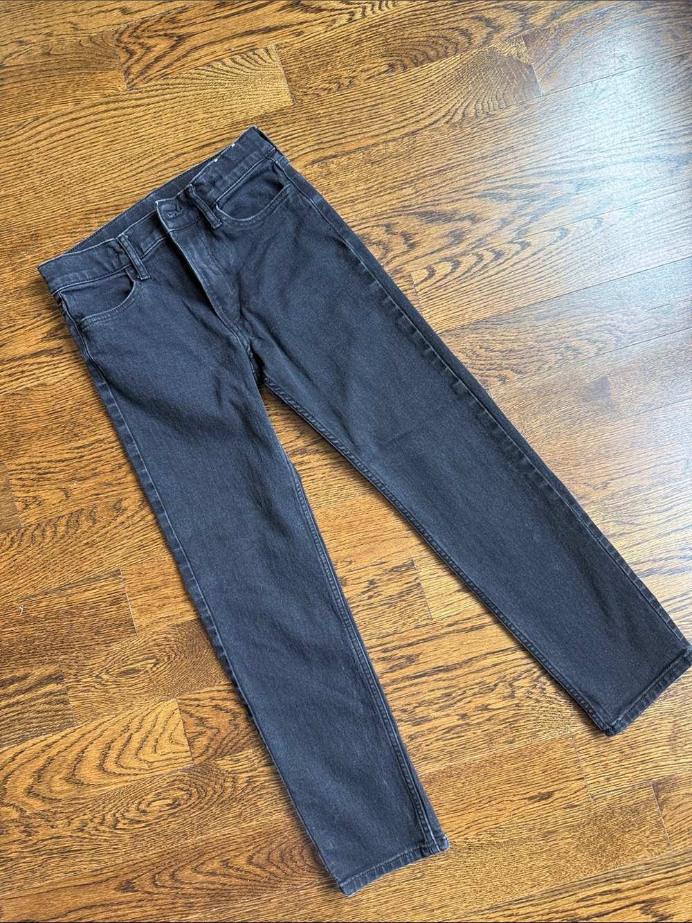 H&M Boys Sz 12 Black Slim Straight Jeans